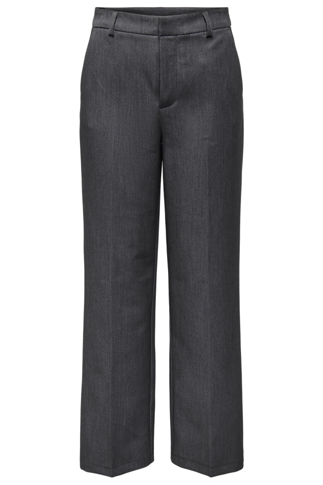 ONLHATTIE-LANA HW W MEL PANT TLR NO 15318089 Dark Grey Melange